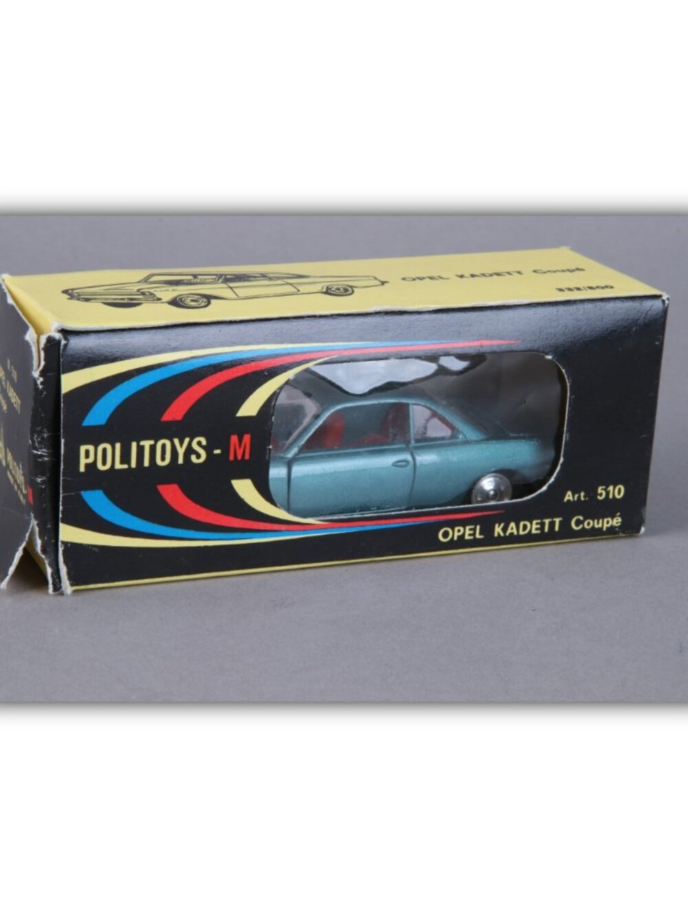 Politoys-M No. 502 Fiat-Siata 1500 Car Blue Made in Italy 1/43 Scale WRONG BOX